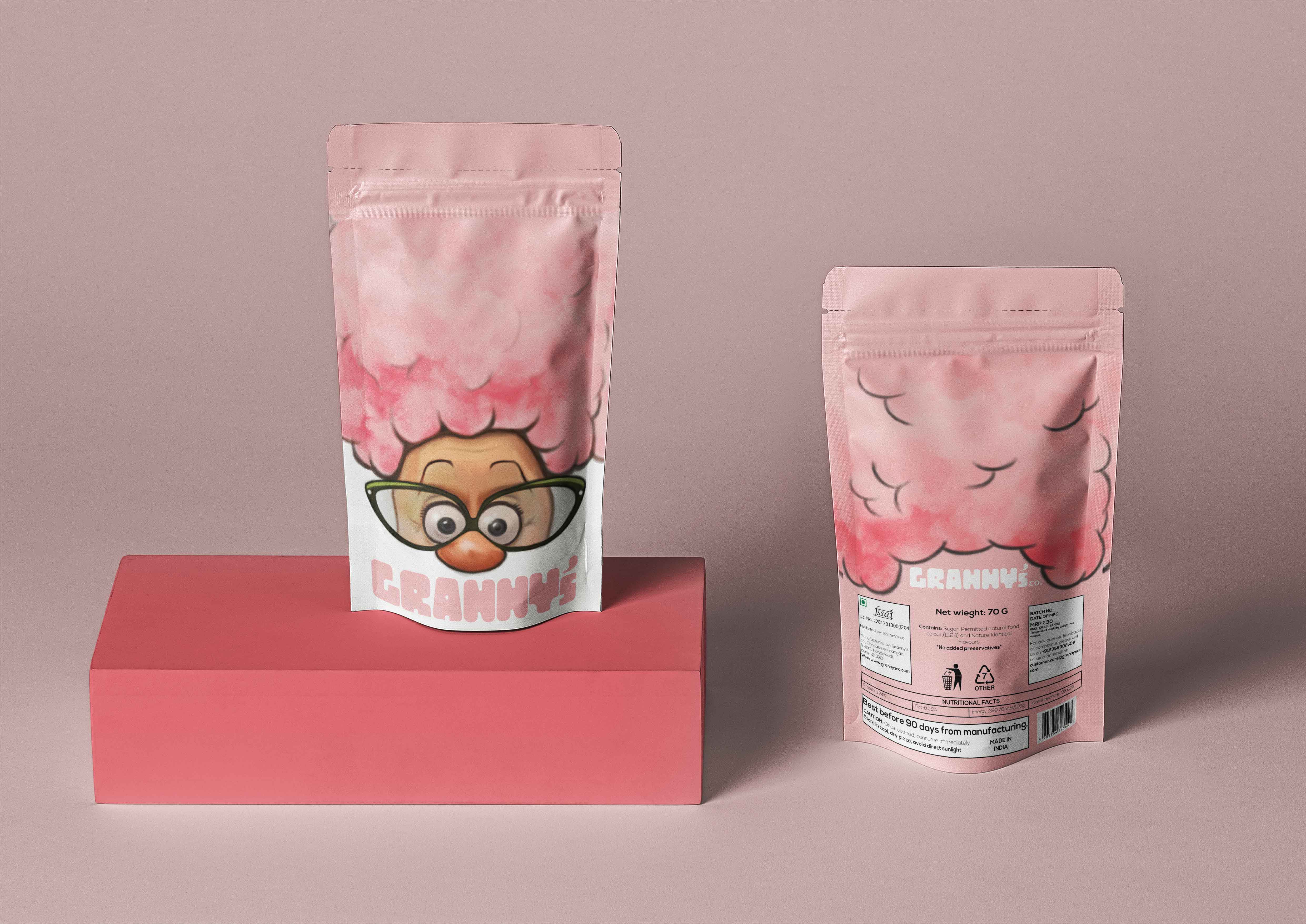 Granny’s Cotton Candy Packaging
