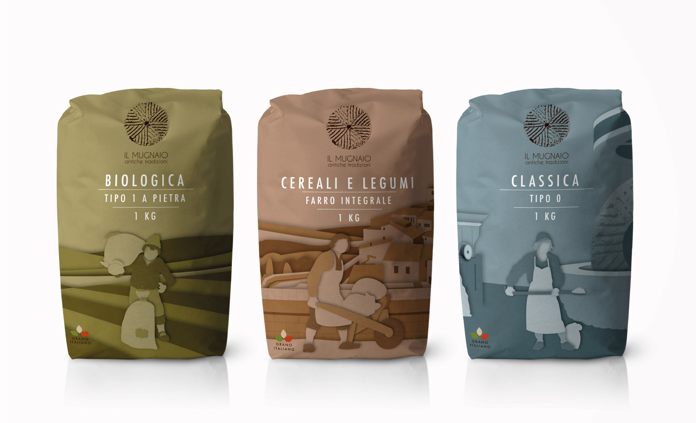 Agency Design Created New Logo and Packaging Il Mugnaio Flour