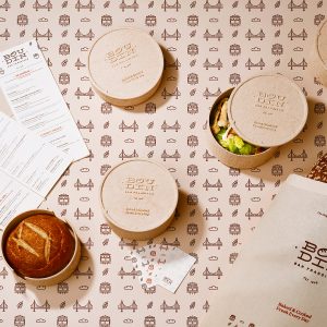 Boudin SF—Plastic Free Food Packaging by Yi Mao, ArtCenter College of Design