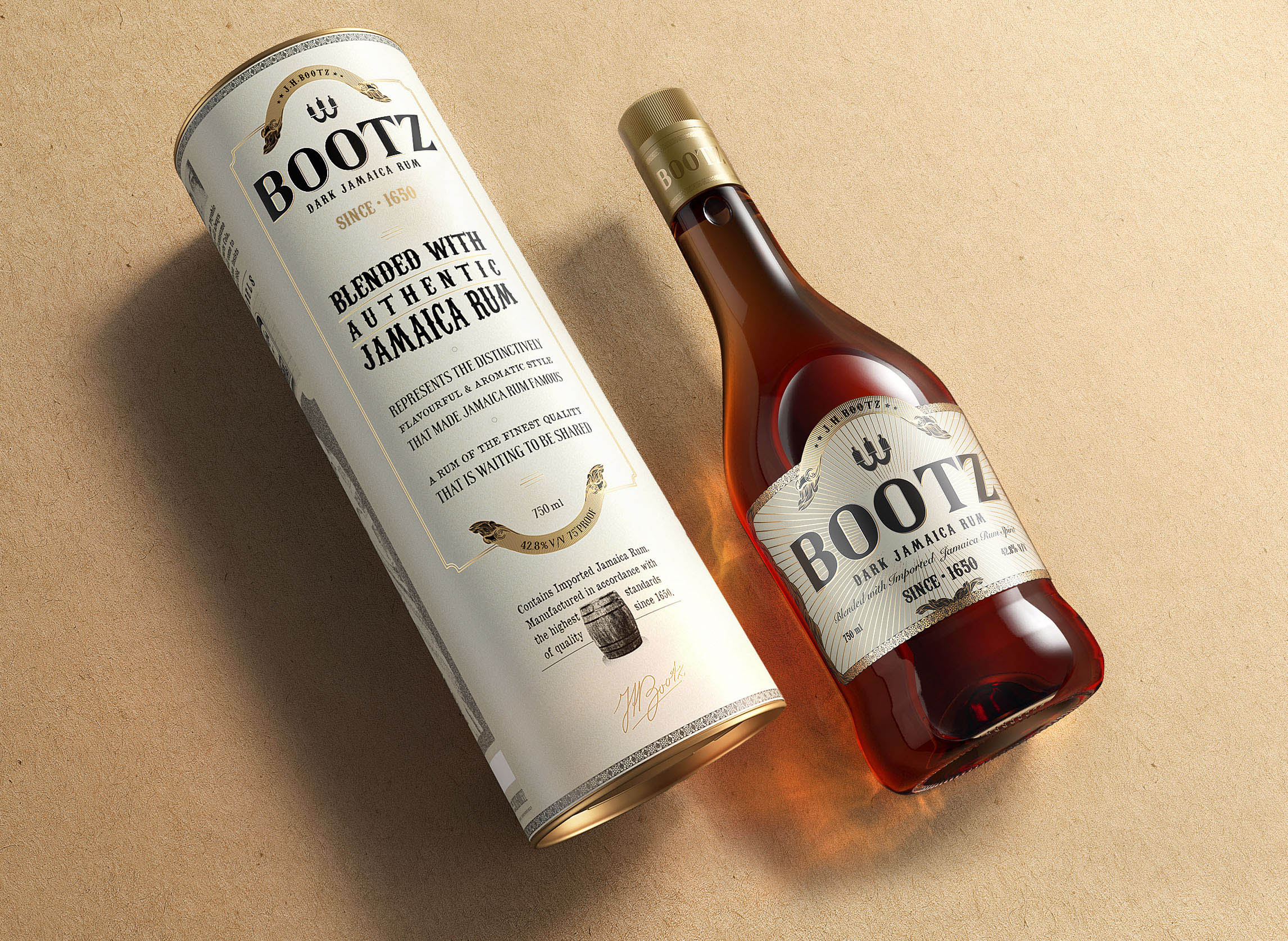 Repositioning via packaging design in the Indian Market (Bootz Dark Jamaica Rum)
