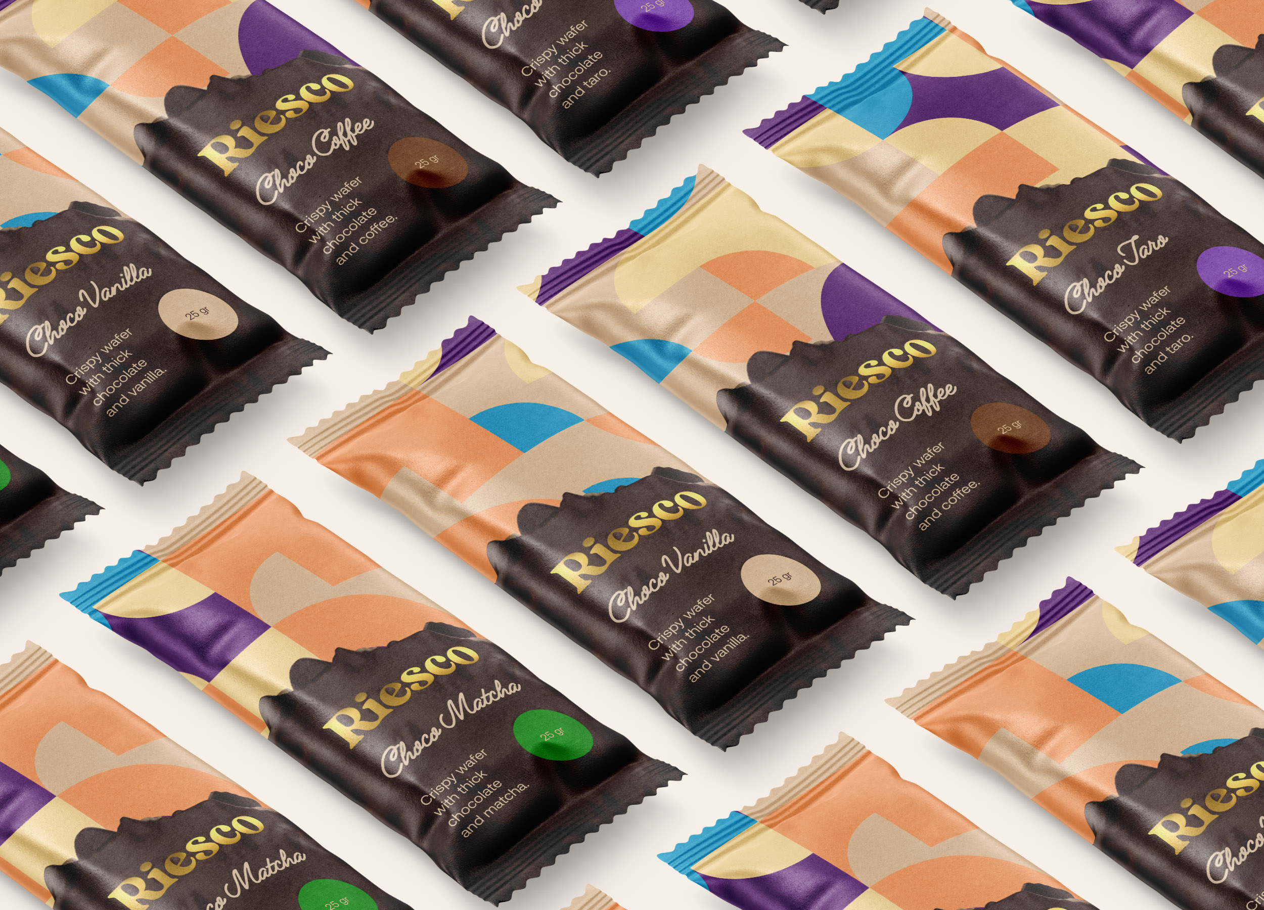 Widarto Impact Creating Identity and Packaging Design for RIESCO Chocolate Wafer