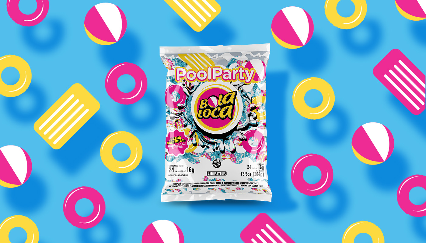 Packaging Design For Lheritier’s Lollypop Brand BolaLoca