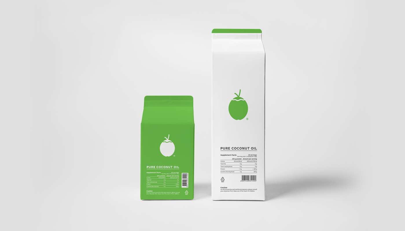 Identity for a Company That Makes Coconut-based Products