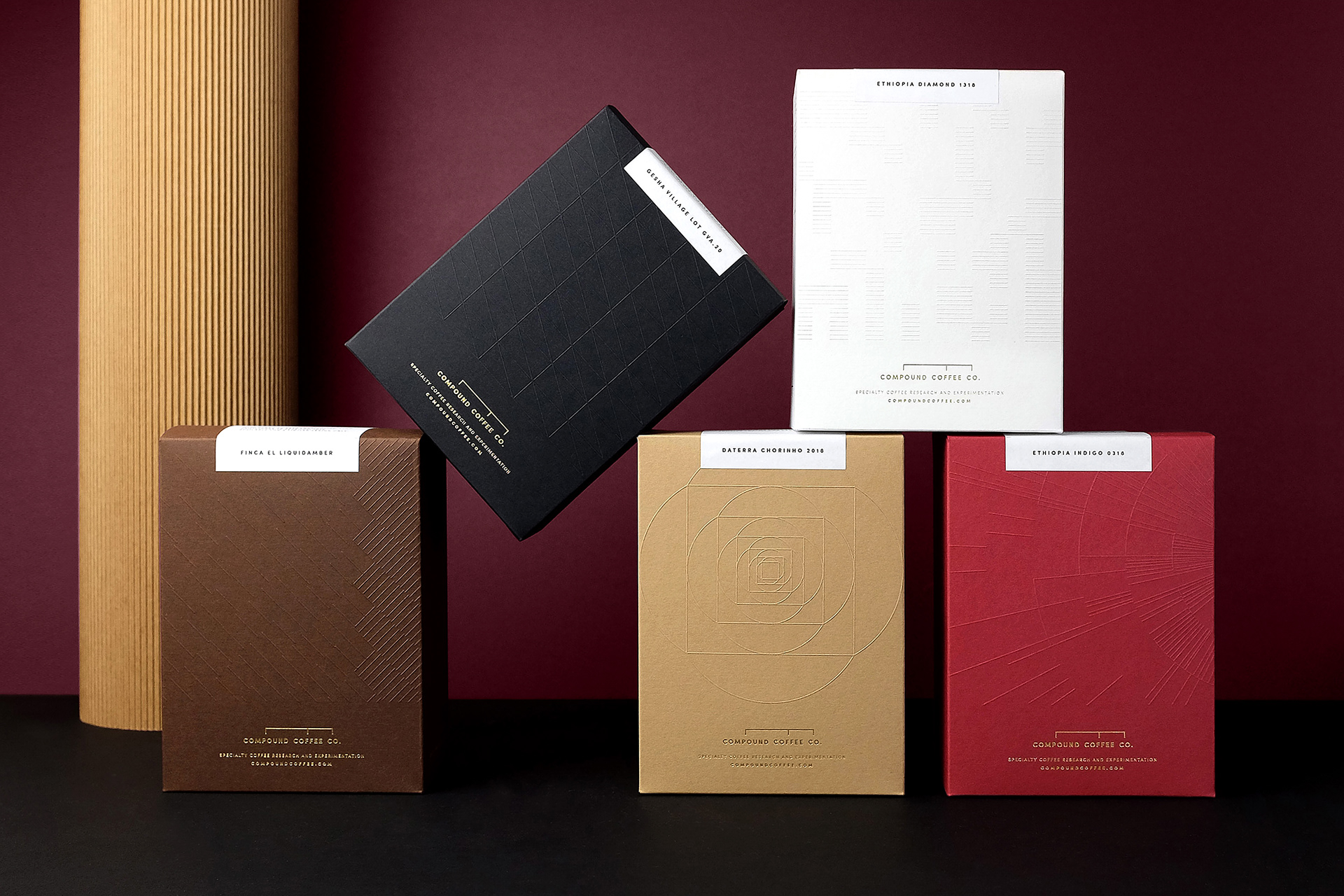 Brand and Packaging Design for Compound Coffee Company