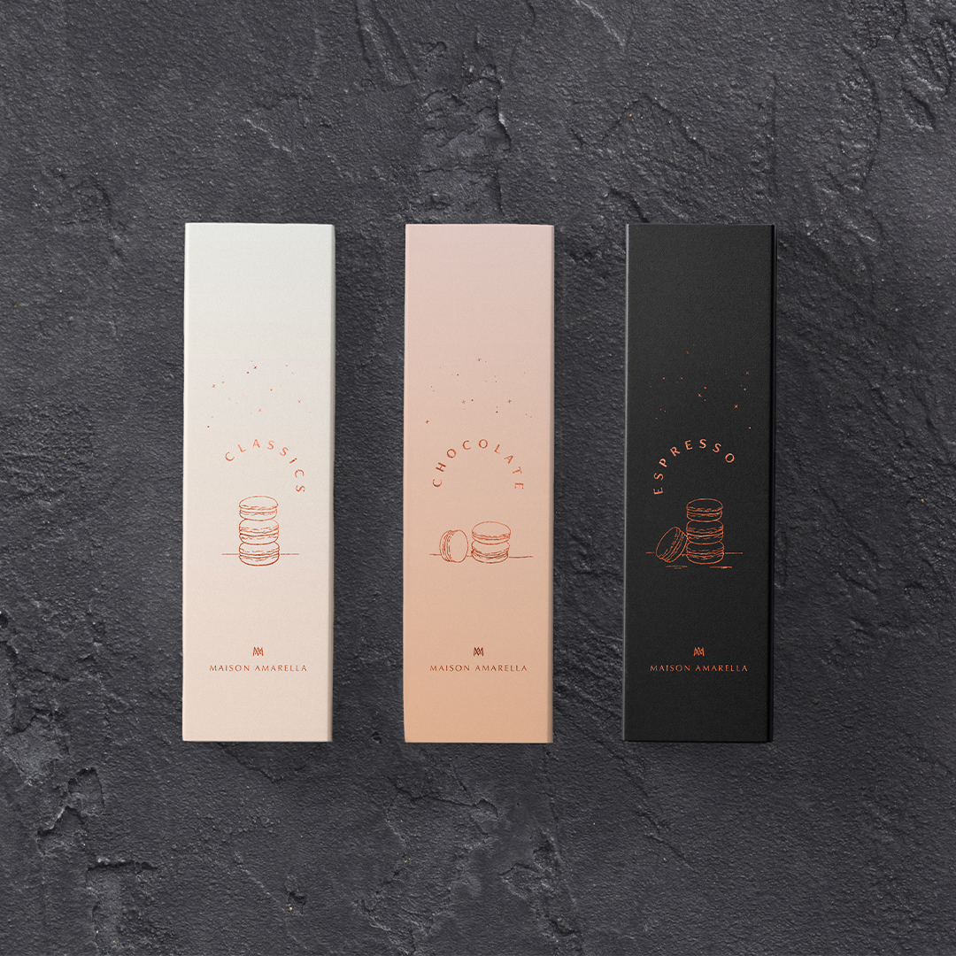 Packaging Design for Maison Amarella a Premium Confectionery Brand