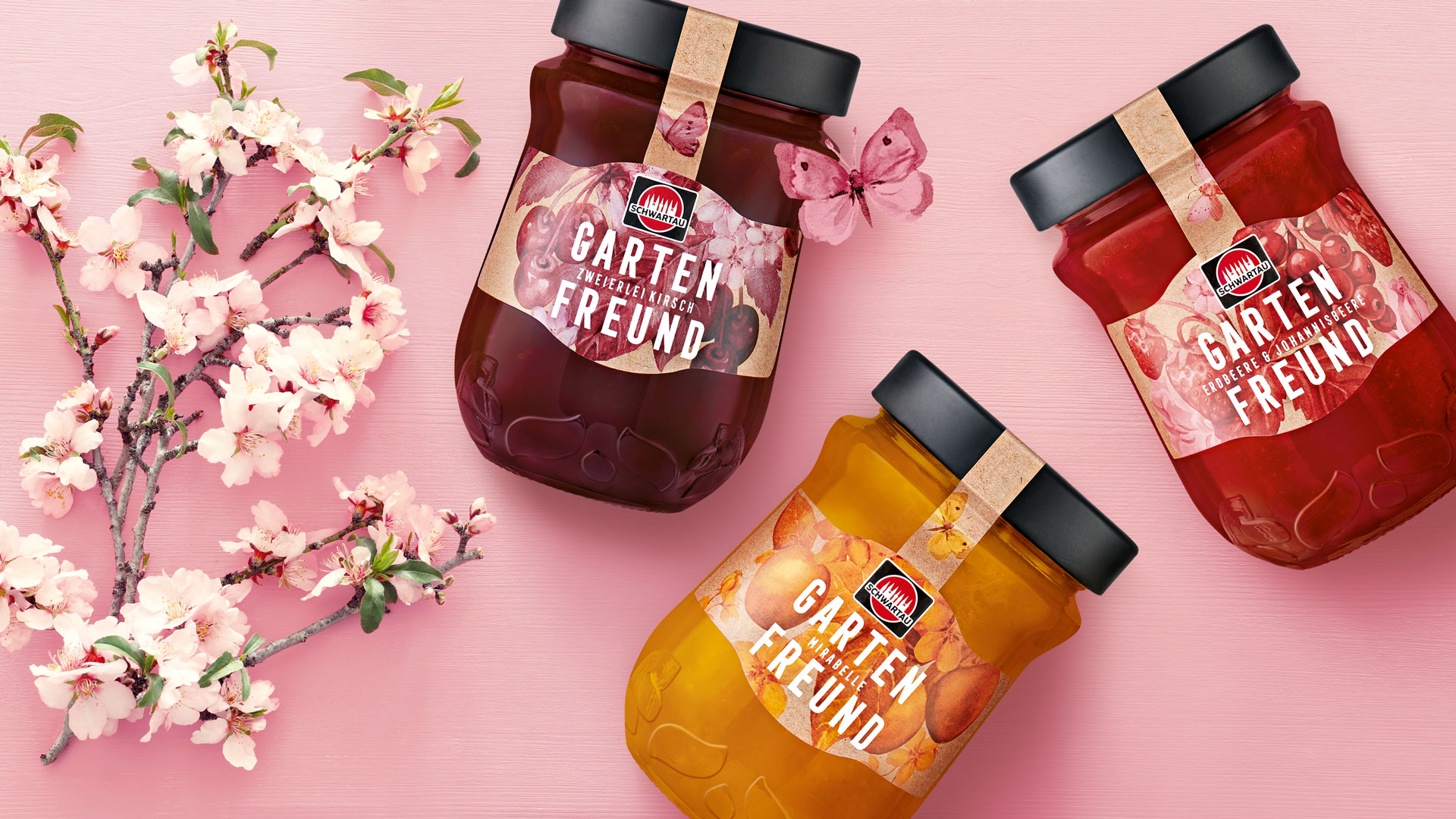 Packaging Design and Naming for Schwartau Extra’s Spring Edition