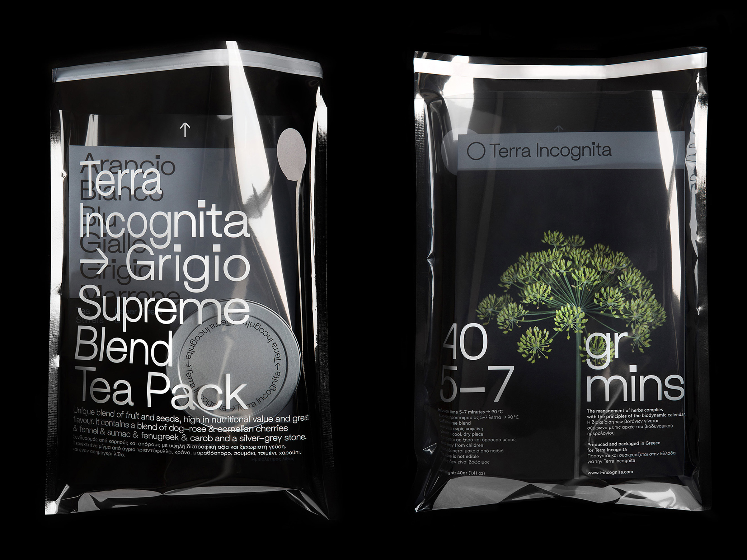 Terra Incognita Tea Packs by Semiotik Design Agency