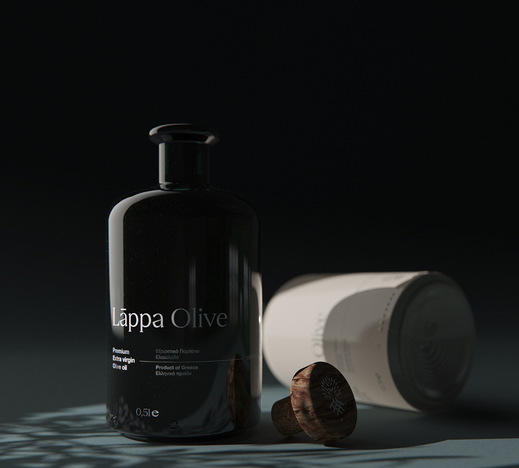 Chic Olive Oil Packaging Design