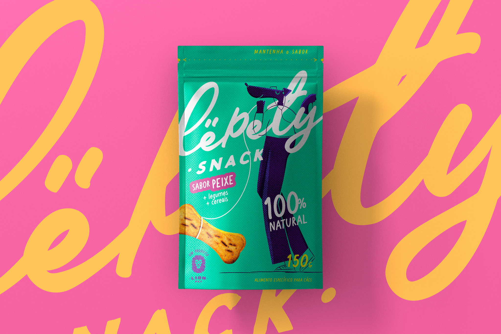 Colored Packaging for Lëpety Snack Dog Food