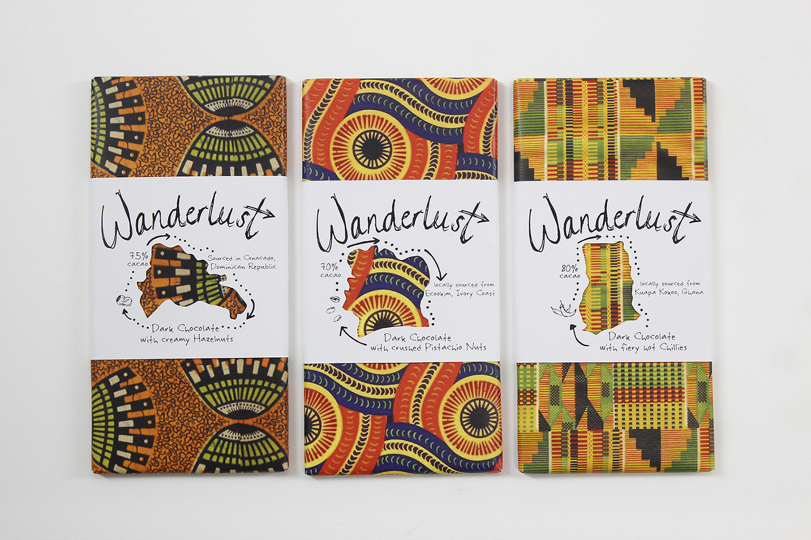 Student Concept for Wanderlust Fairtrade Chocolate