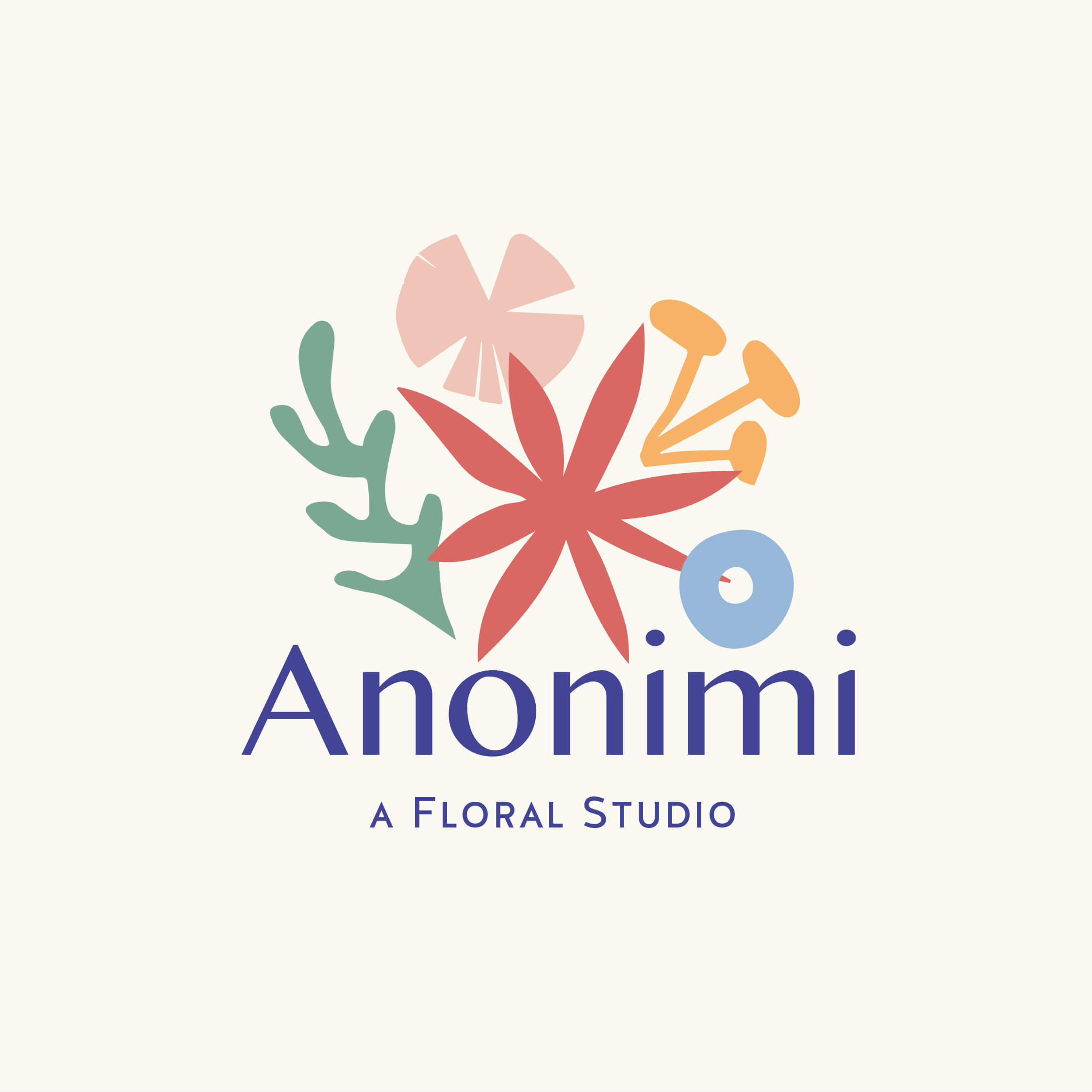 Anonimi Floral Studio Logo and Identity