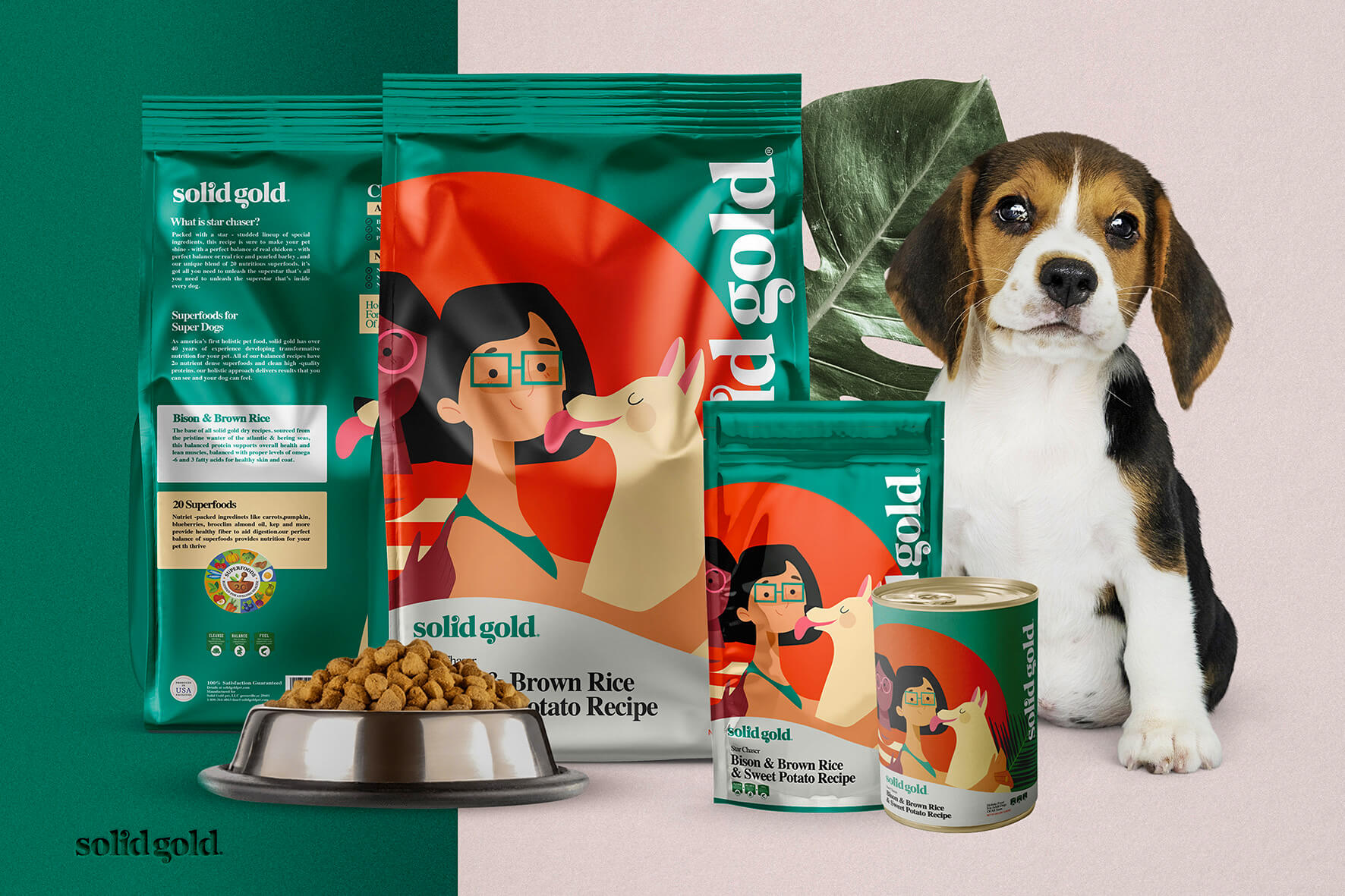 Solid Gold Holistic Pet Food Brand and Packaging - World Brand Design