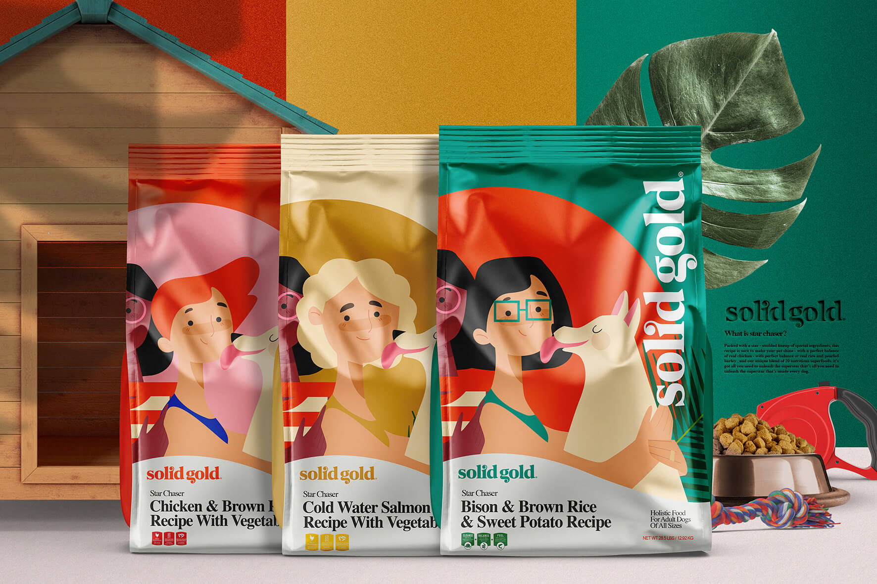 Solid Gold Holistic Pet Food Brand and Packaging