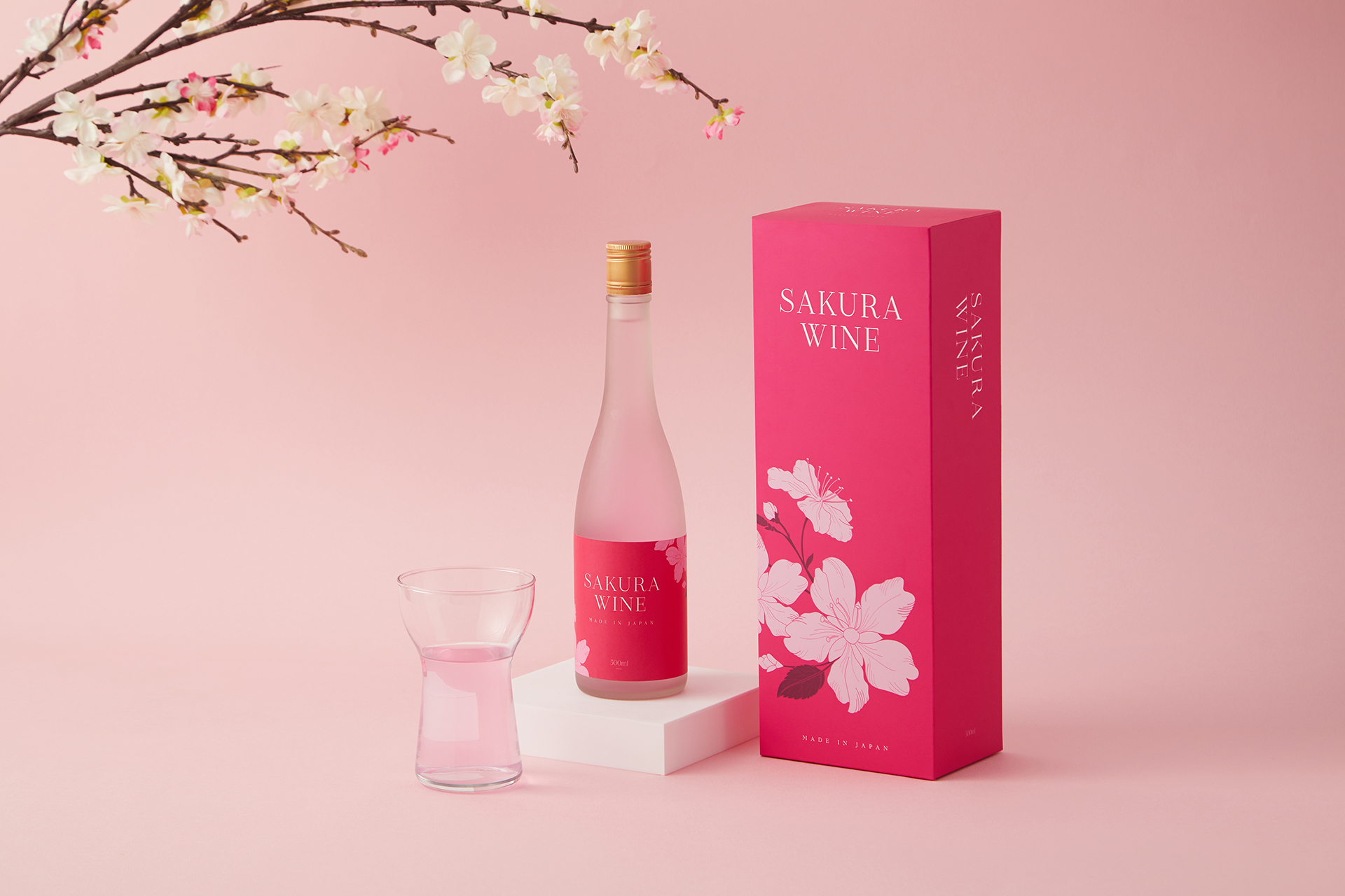 K9 Design Creates Sakura Wine Packaging Design From Taiwan