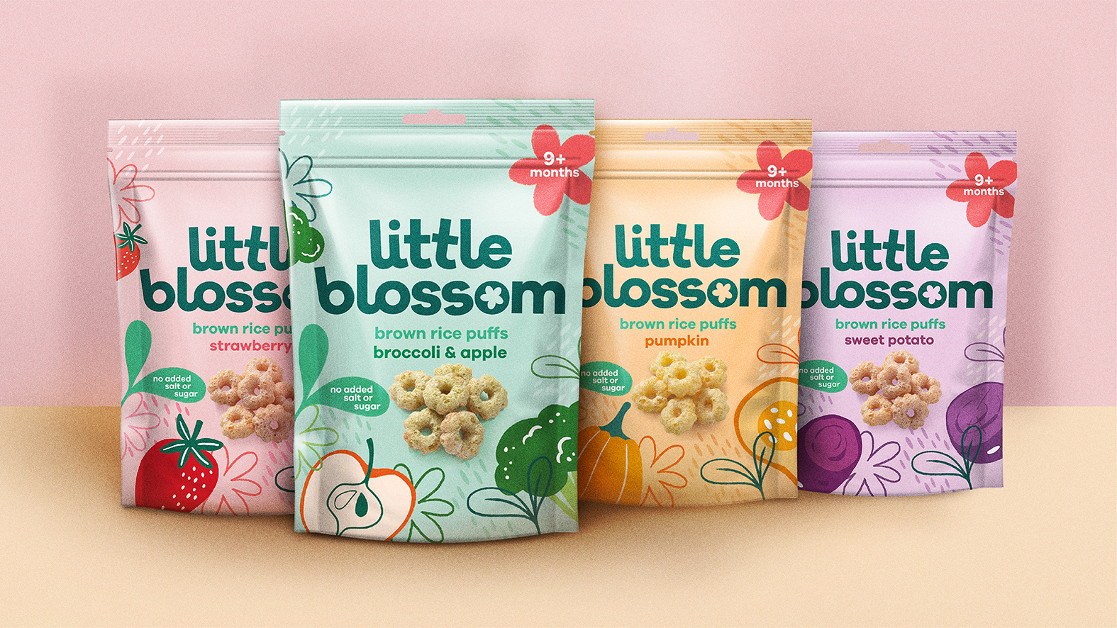 Little Blossom Organic Baby Food Packaging Design by 1HQ Singapore