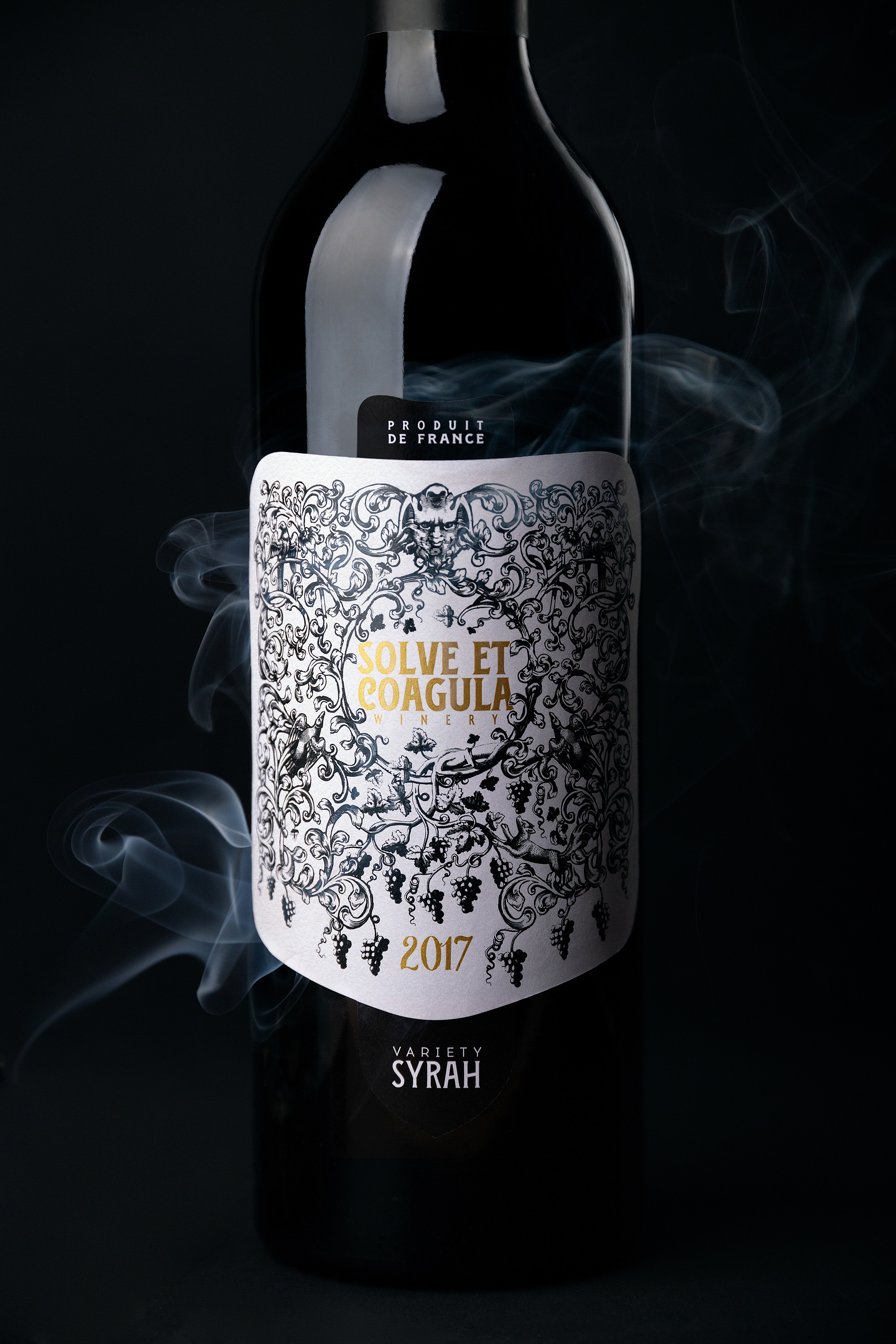 Salve et Coagula Wine Label Design