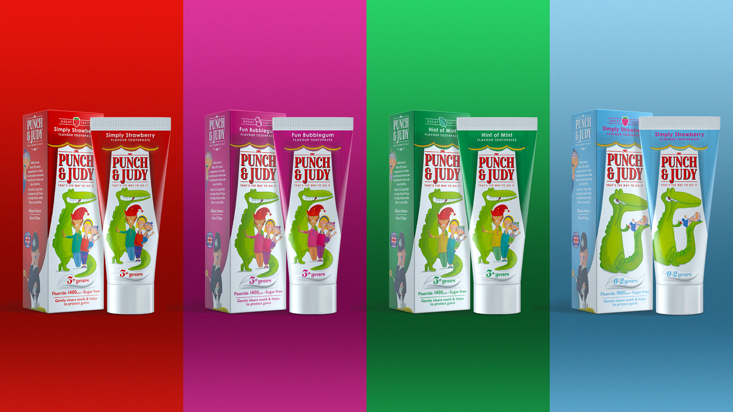 Punch & Judy Children's Toothpaste Rebrand Created by Free The Birds -  World Brand Design Society