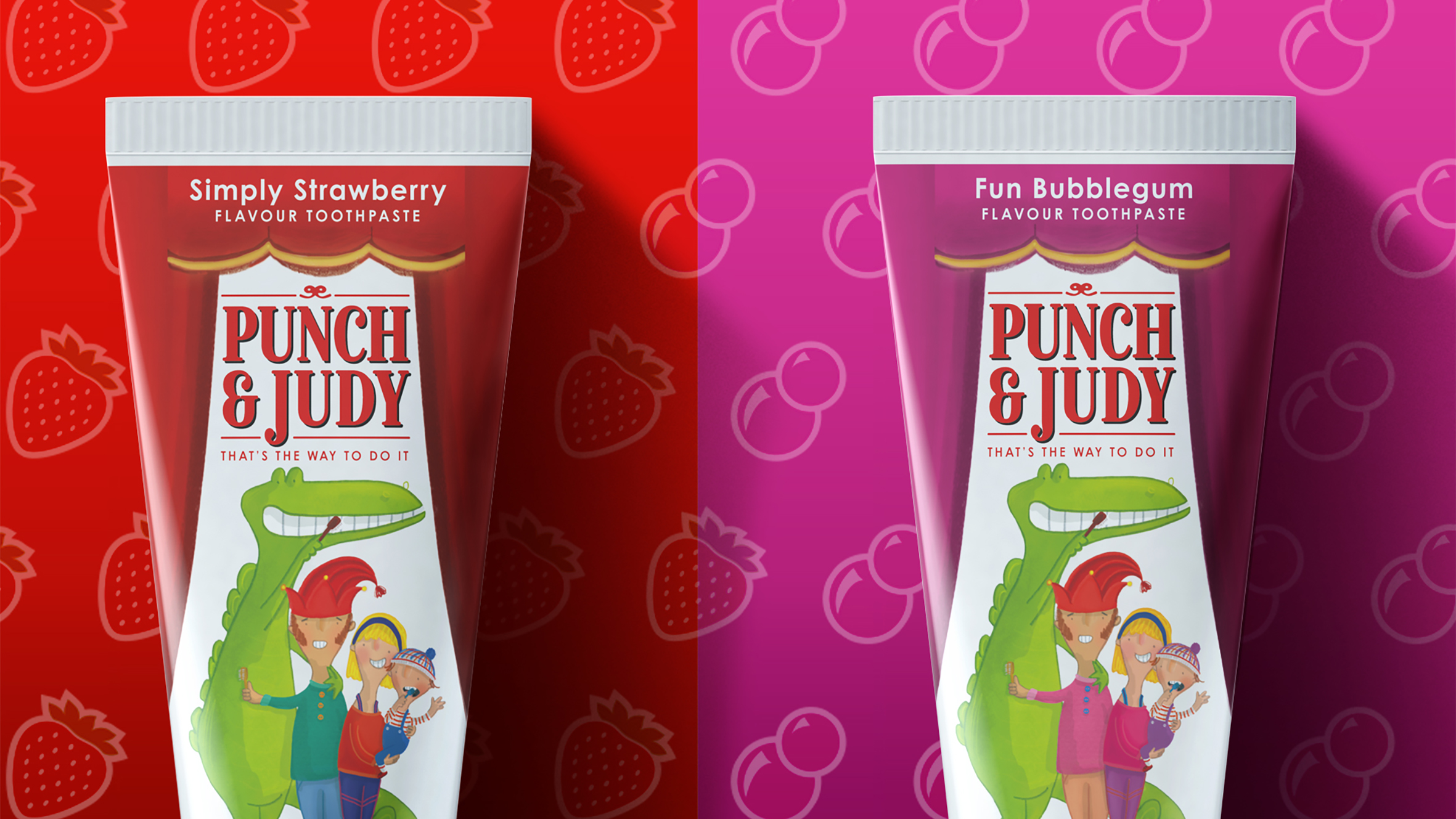 Punch & Judy Children's Toothpaste Rebrand Created by Free The Birds