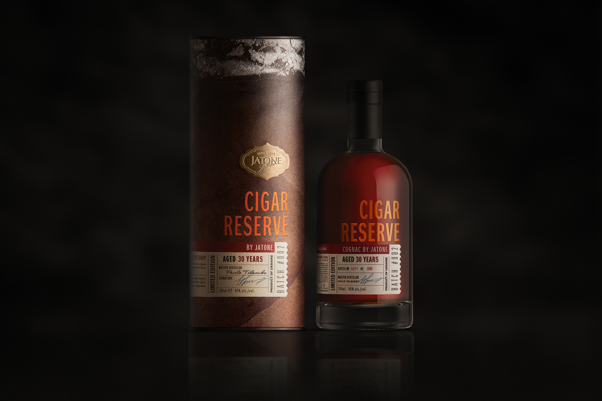 Krylia FMCG Branding Create Packaging Design for the First Brandy in Ukraine Created by Brandy Masters and Cigar Experts