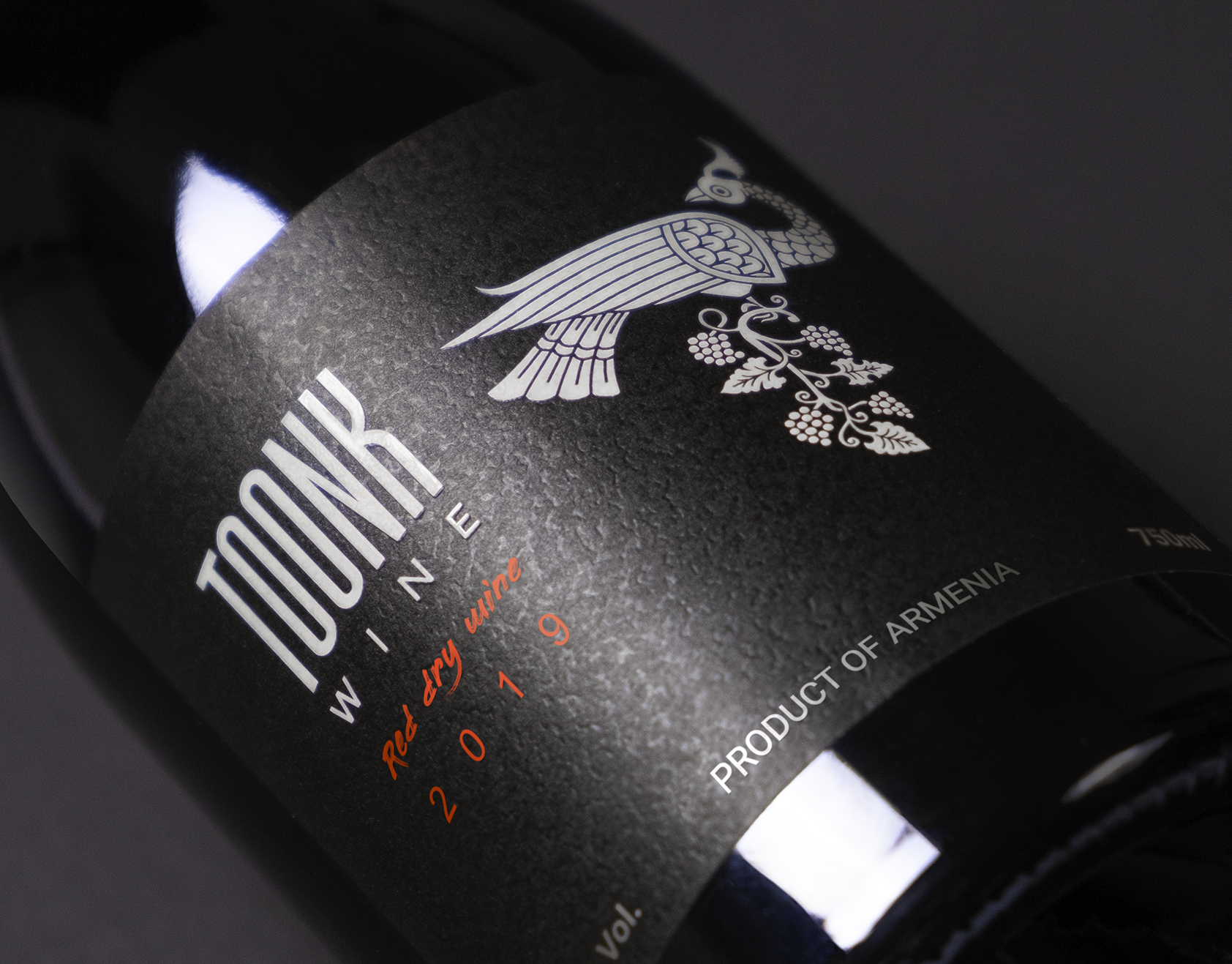 Davel Creative Agency Creates TOONK Wine Packaging Design