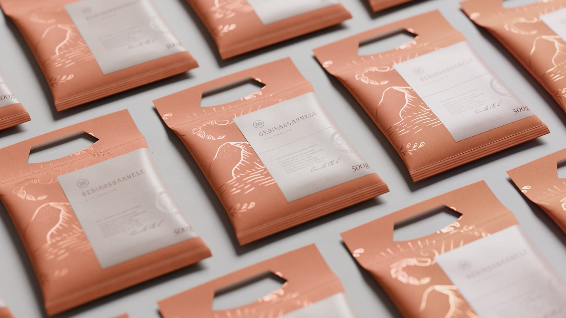 Packaging Design Concept for The Mountain Shrimp Created by Studio HEED