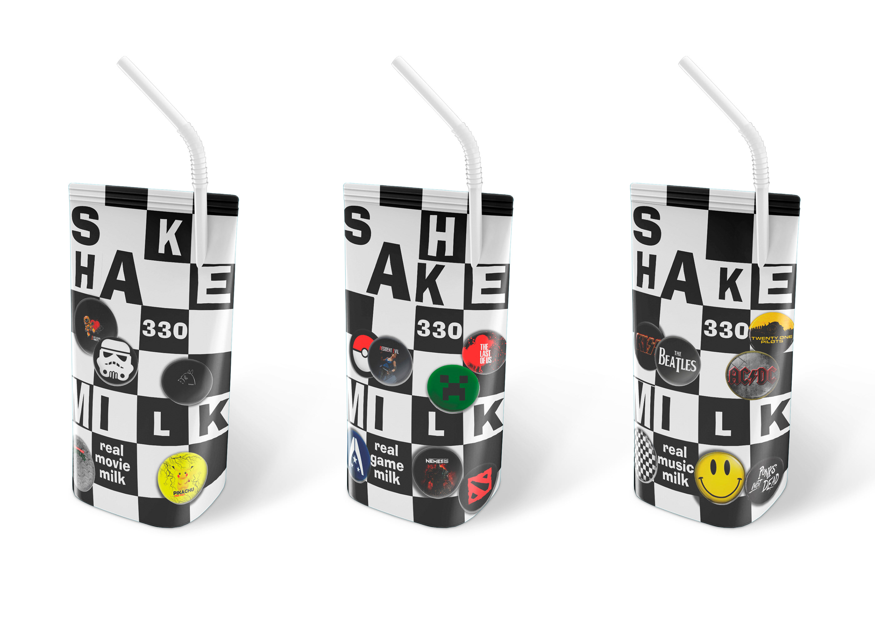Student Concept for Shake Milk Targeted for Teenagers