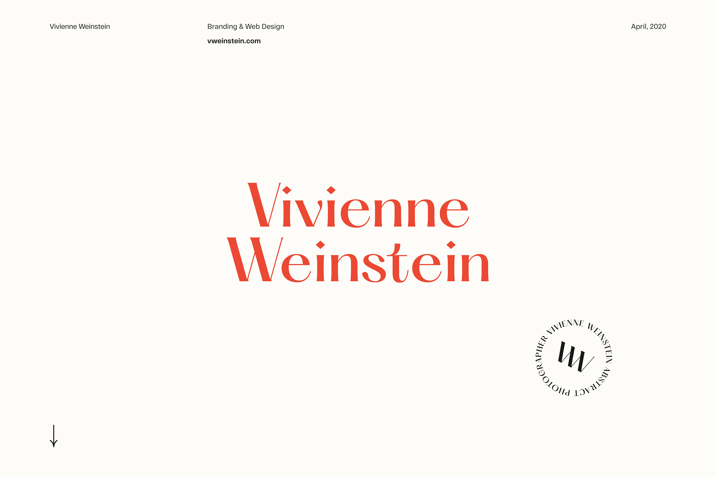 Emil & Mubariz Create Branding and Website for Vivienne Weinstein