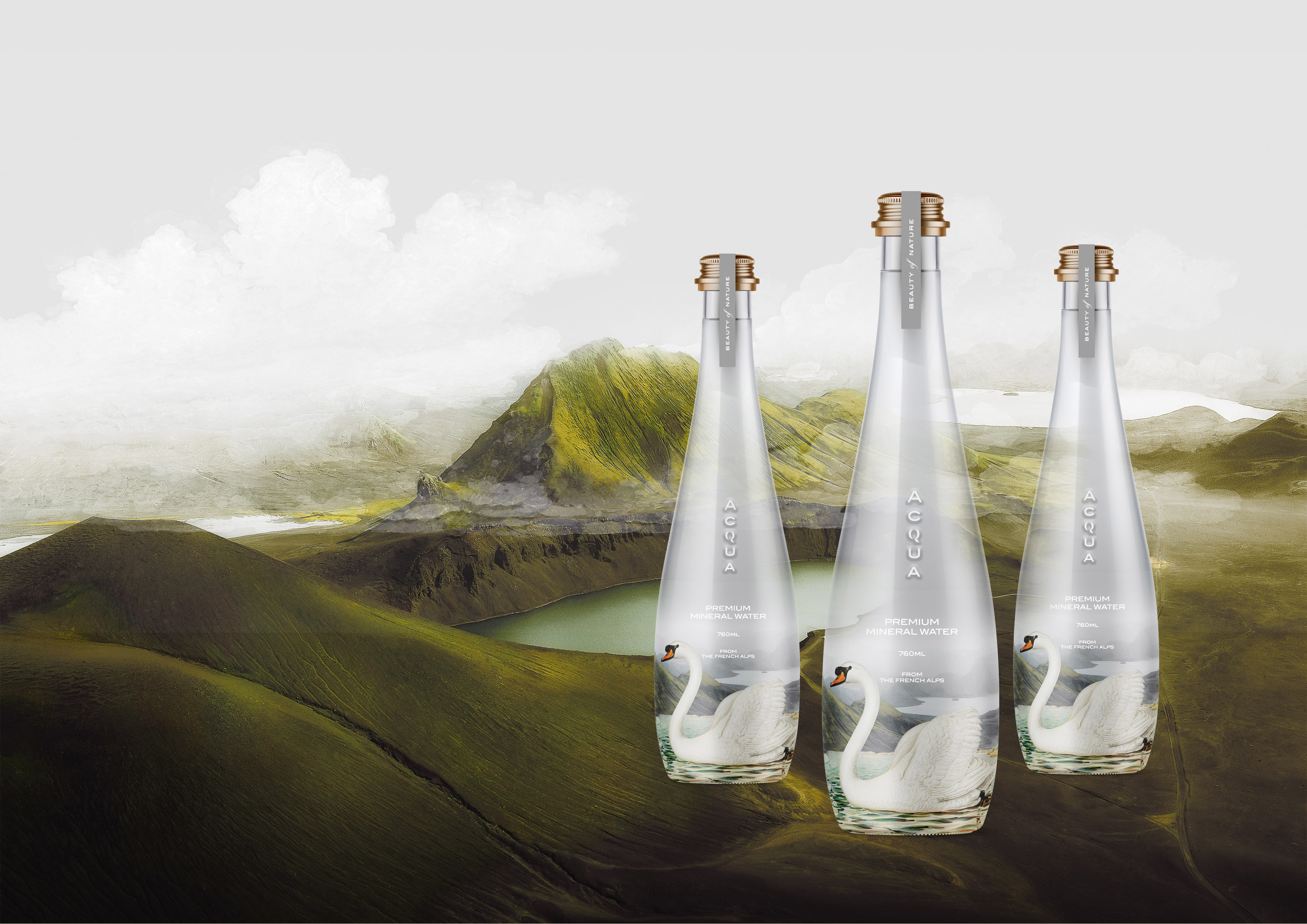 Nero Atelier Creates Beauty in Premium Mineral Water Concept