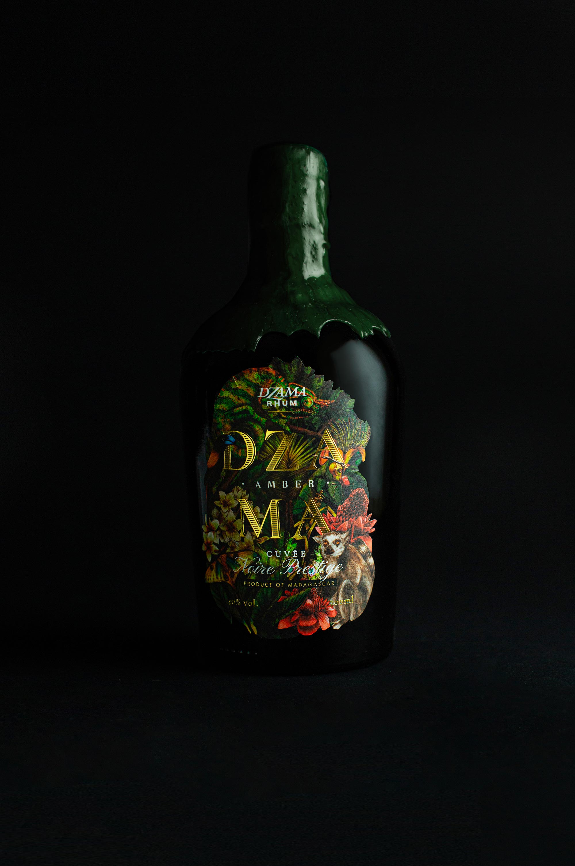 Dzama Rhum Concept Bottle Designed by Studio Boam