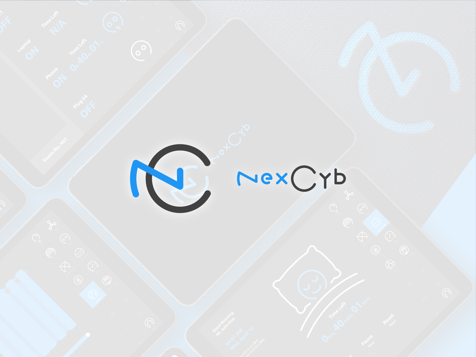 NexCyb Branding and UI Designed by XAXs Corps
