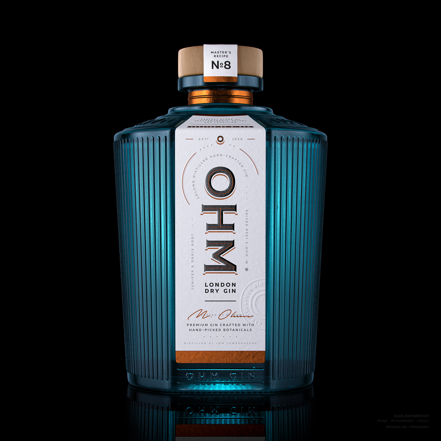 Oleg Zaharevich Creates Concept for OHM London Premium Quality Dry Gin