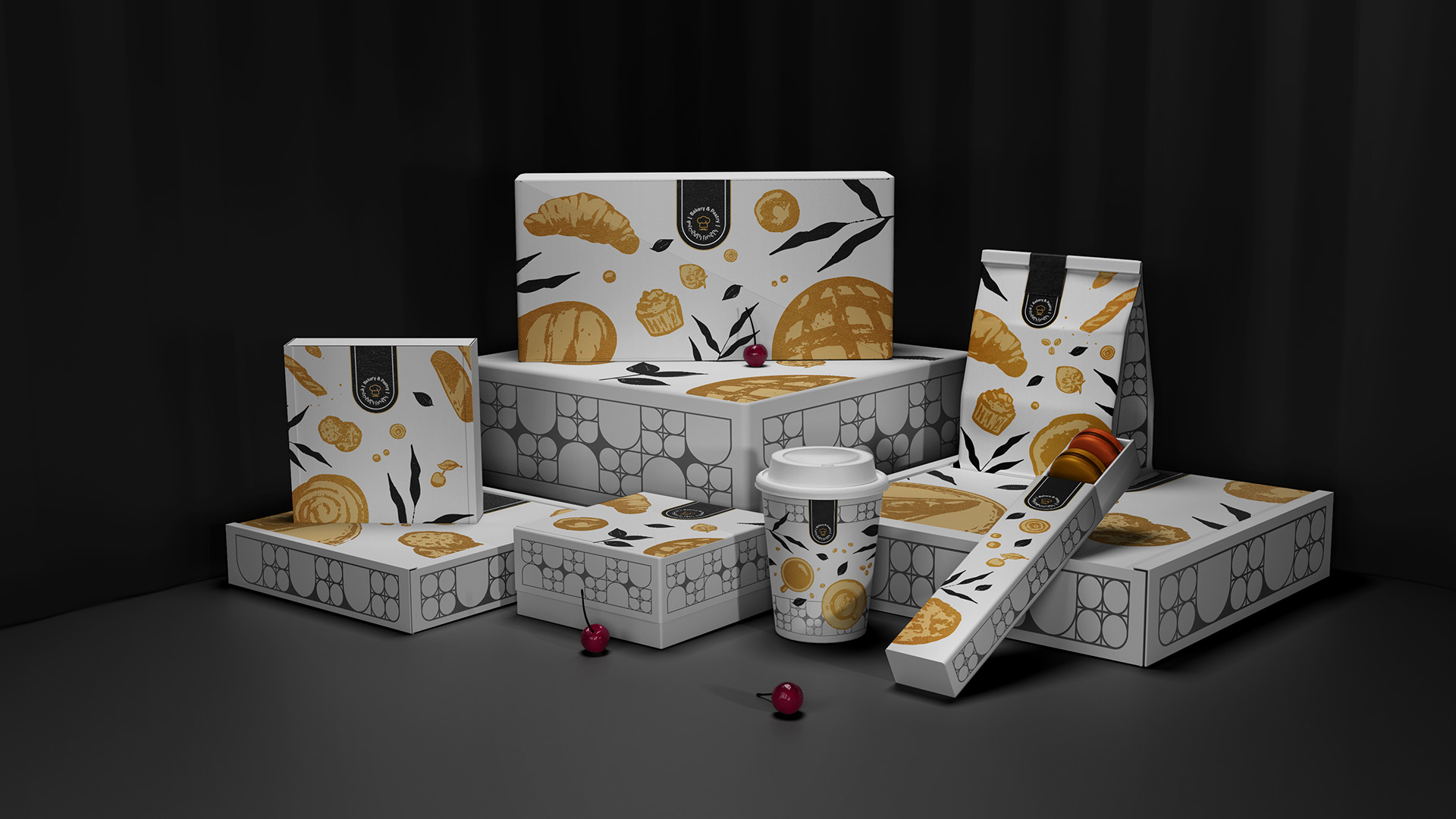 Packaging Design For A Saudi Arabian Bakery And Pastry World Brand 