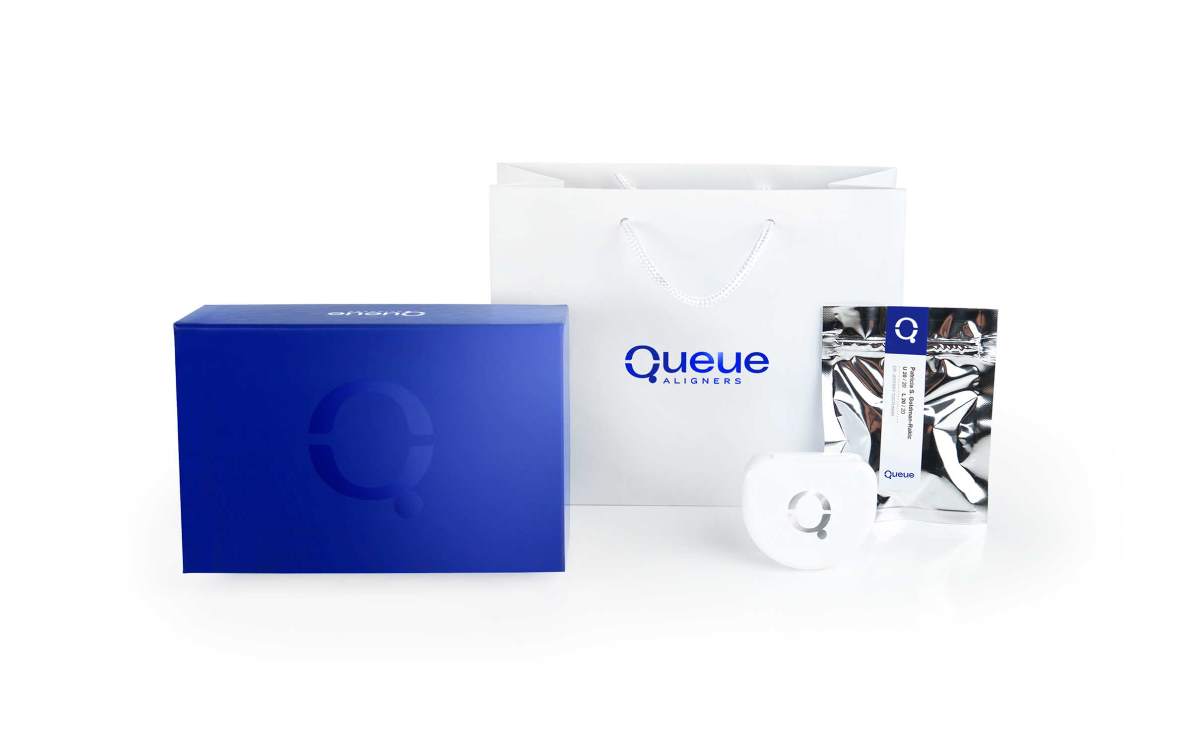 Queue Aligners Branding and Packaging Design by Lisa Gorham Creative ...