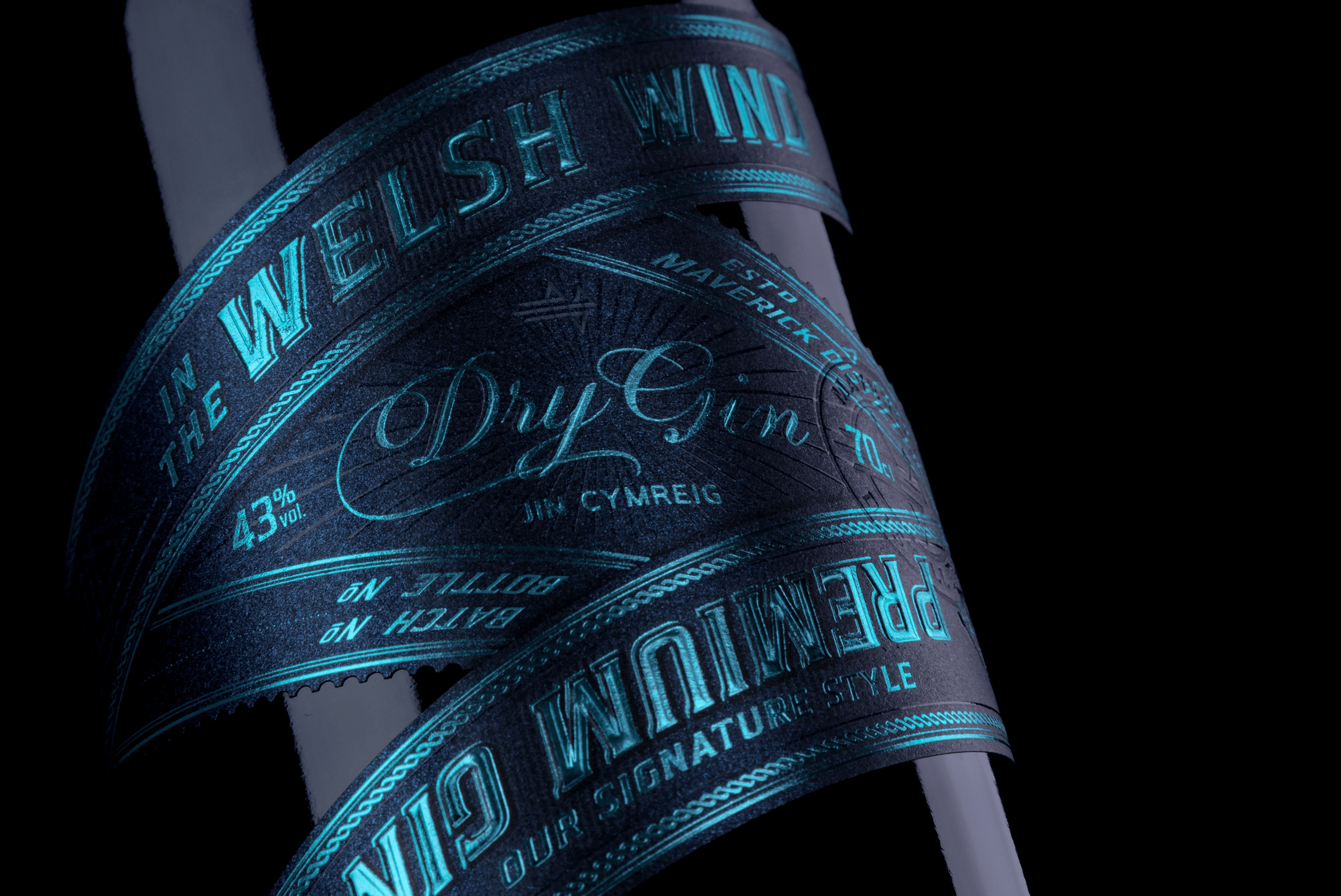 In The Welsh Wind Signature Style Gin Designed by ThinkBold!