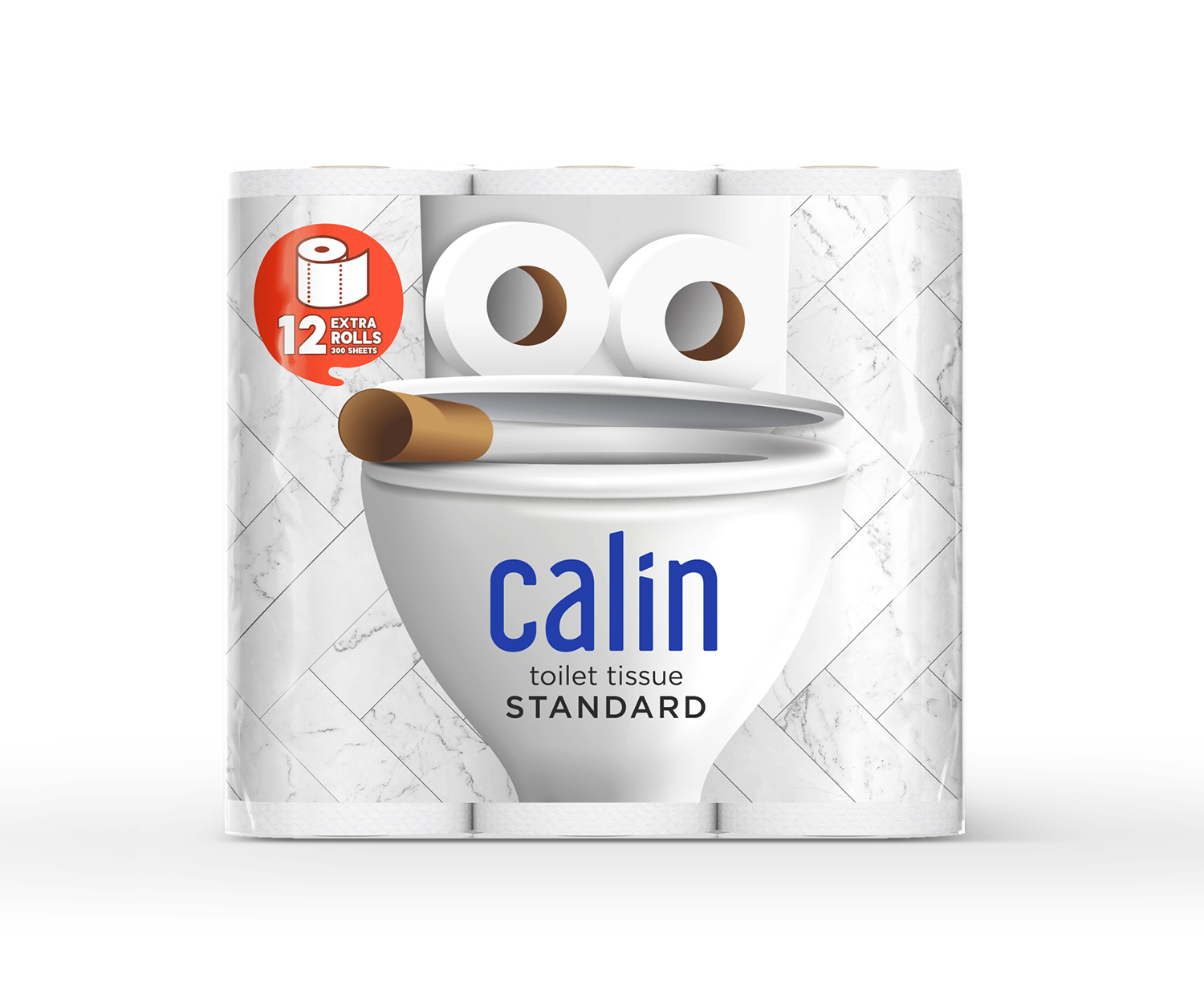 Prompt Design Creates Concept Packaging Design for Calin Toilet Tissue