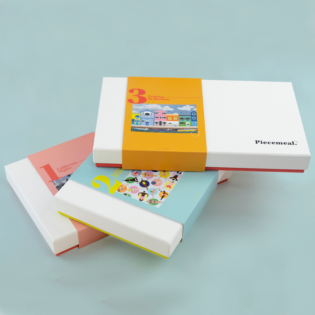 In-house Packaging Design for New Contemporary Jigsaw Puzzle Brand 