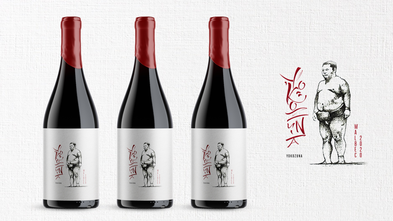 Elephant Estudio Creates Yokozuna Special Wine Label Design