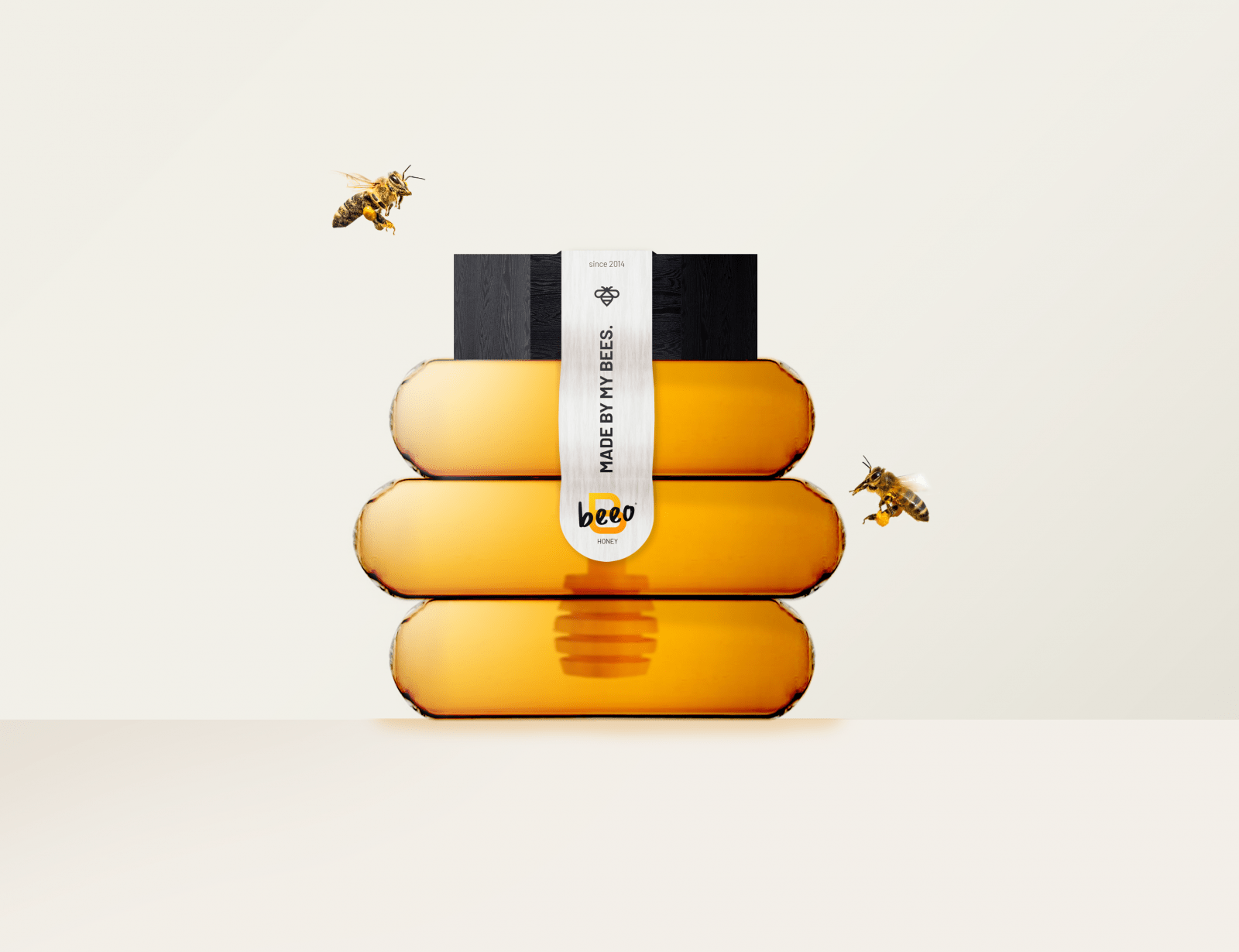 Brand Refinement of Beeo Honey Designed by Hurtikonn