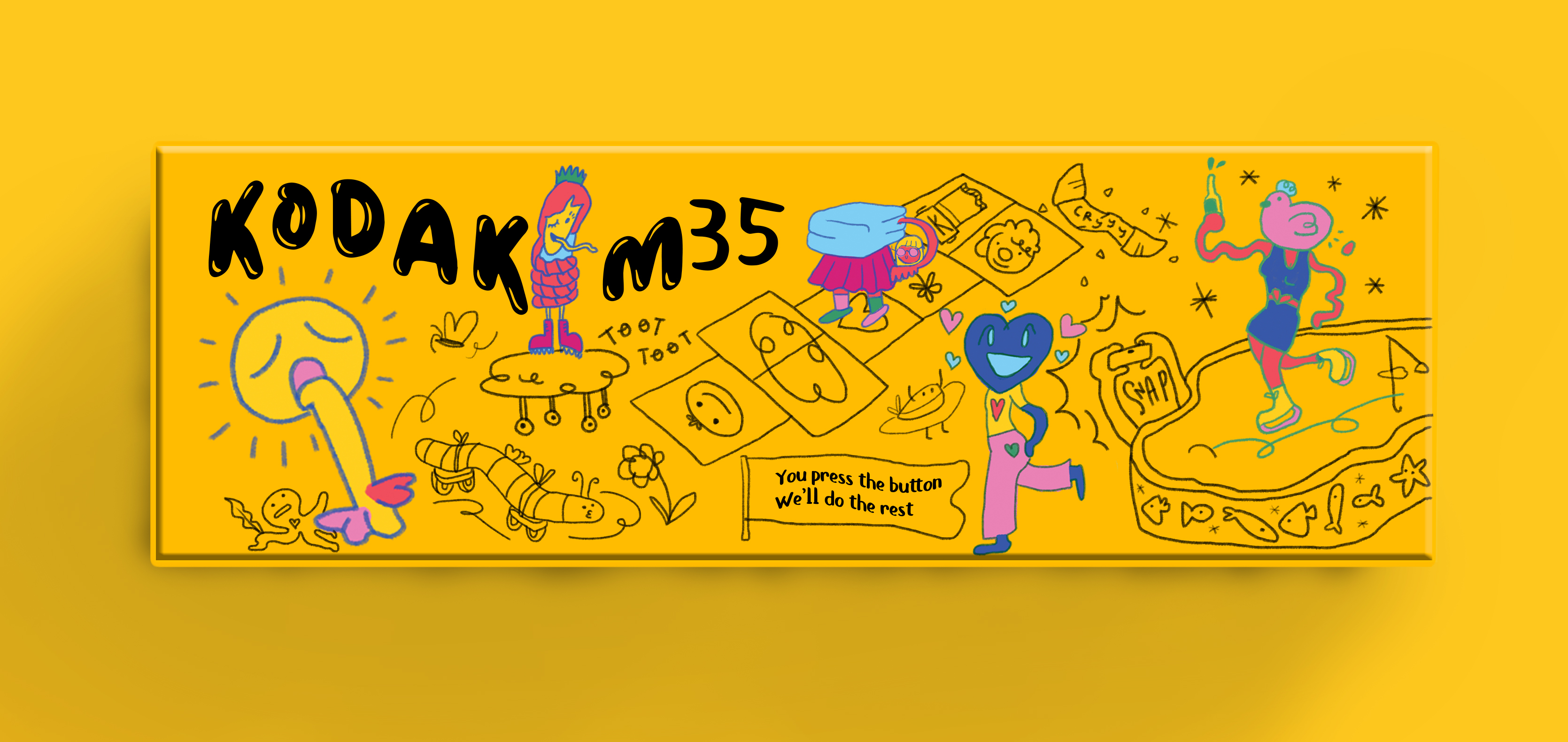 Student Week: Kodak M35, 'Unpredictable Characters'  Dieline - Design,  Branding & Packaging Inspiration