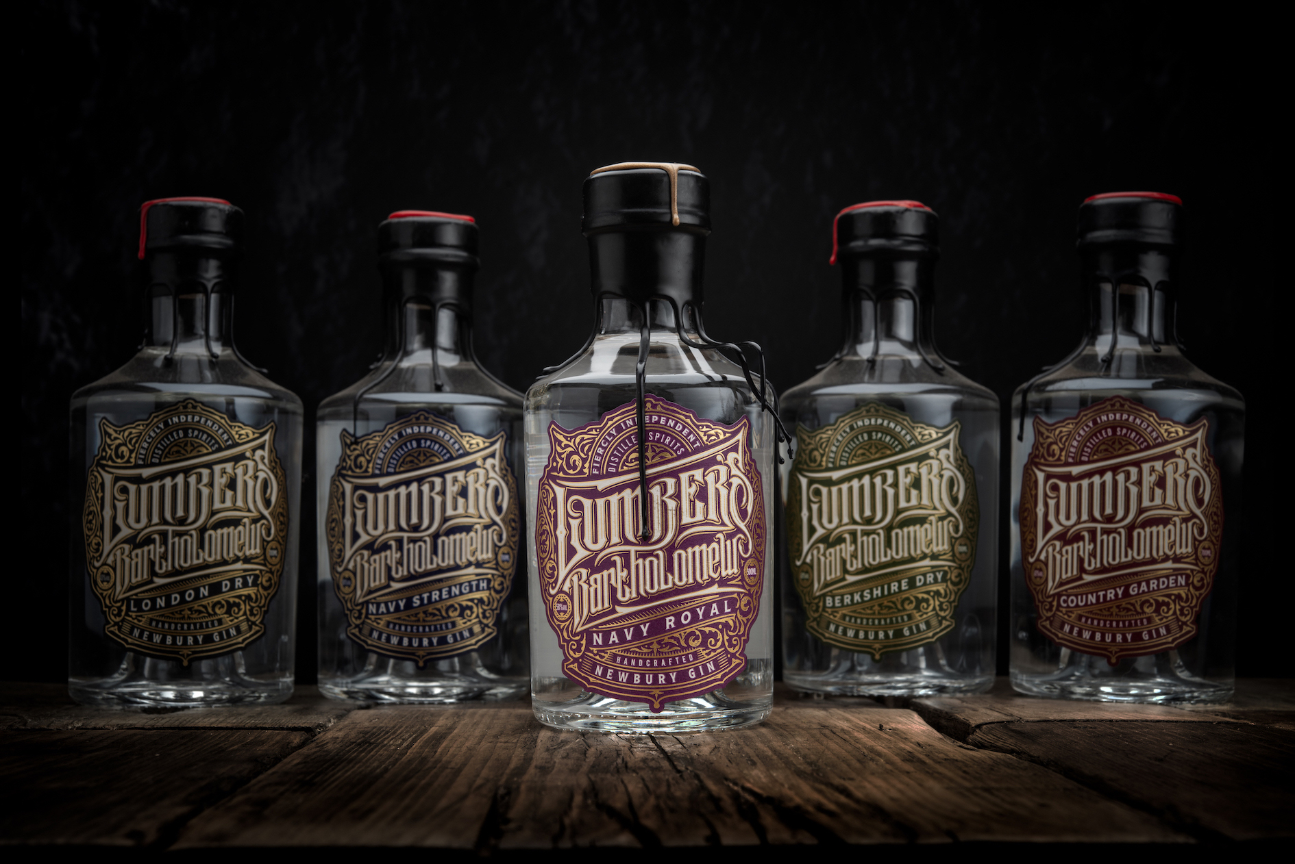 Benjamin Charles Creates Lumber’s Bartholomew Navy Royal Gin Brand and Packaging Design