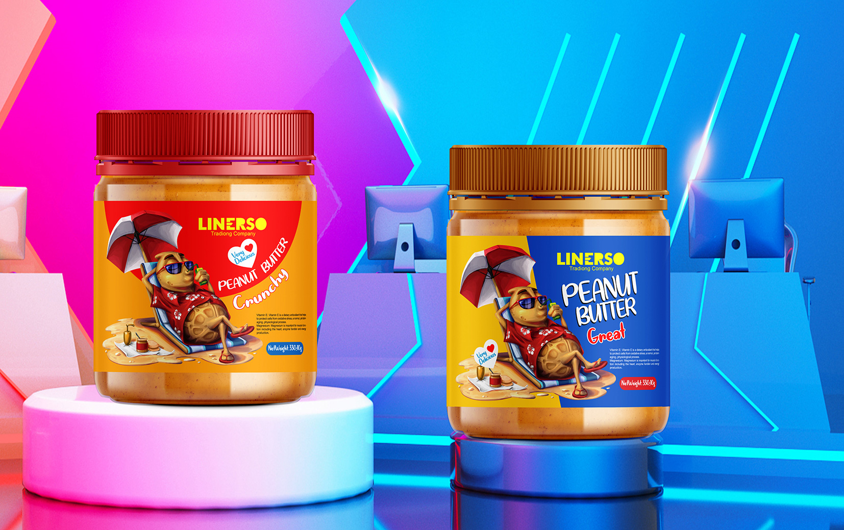 Taha Fakouri Creates New Peanut Label Design for Linerso