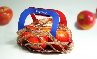 Nest Pack an Eco-Friendly Fruit Basket Concept by Jung Jo Hui