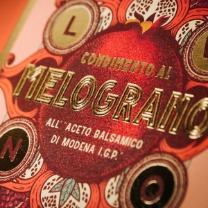 Packaging Design for Gridelli Melograno an Organic Pomegranate Balsamico by Mikael Selin Design Studio AB