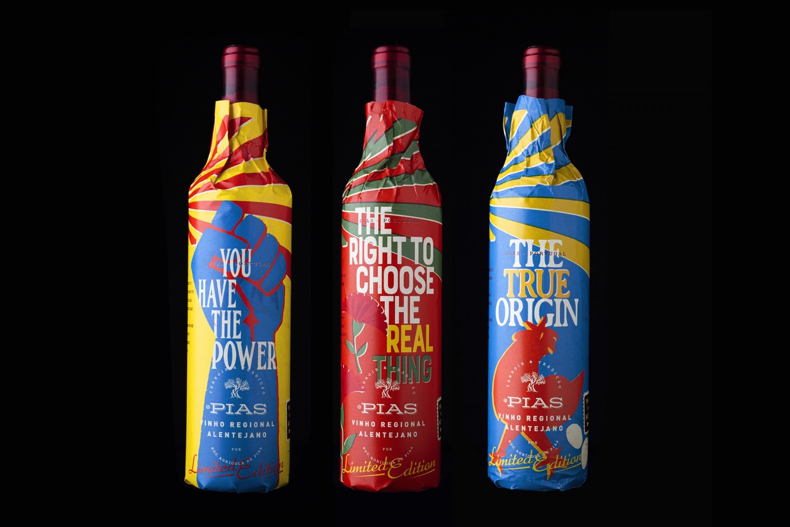 The Margaça Family Pias Wine Packaging and Brand Design by Rita Rivotti