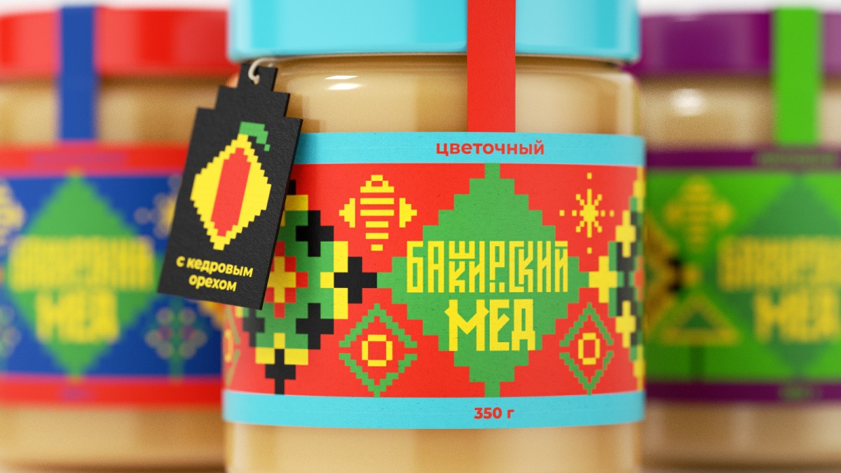 Bashkirian Honey Packaging Design Concept by Robert Dadashev