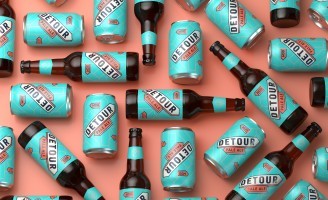 Brand Design for Detour Pale Ale by Thirst Craft