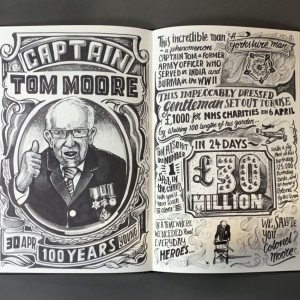 The Corona Diary 2020 Illustrations by Vic Lee