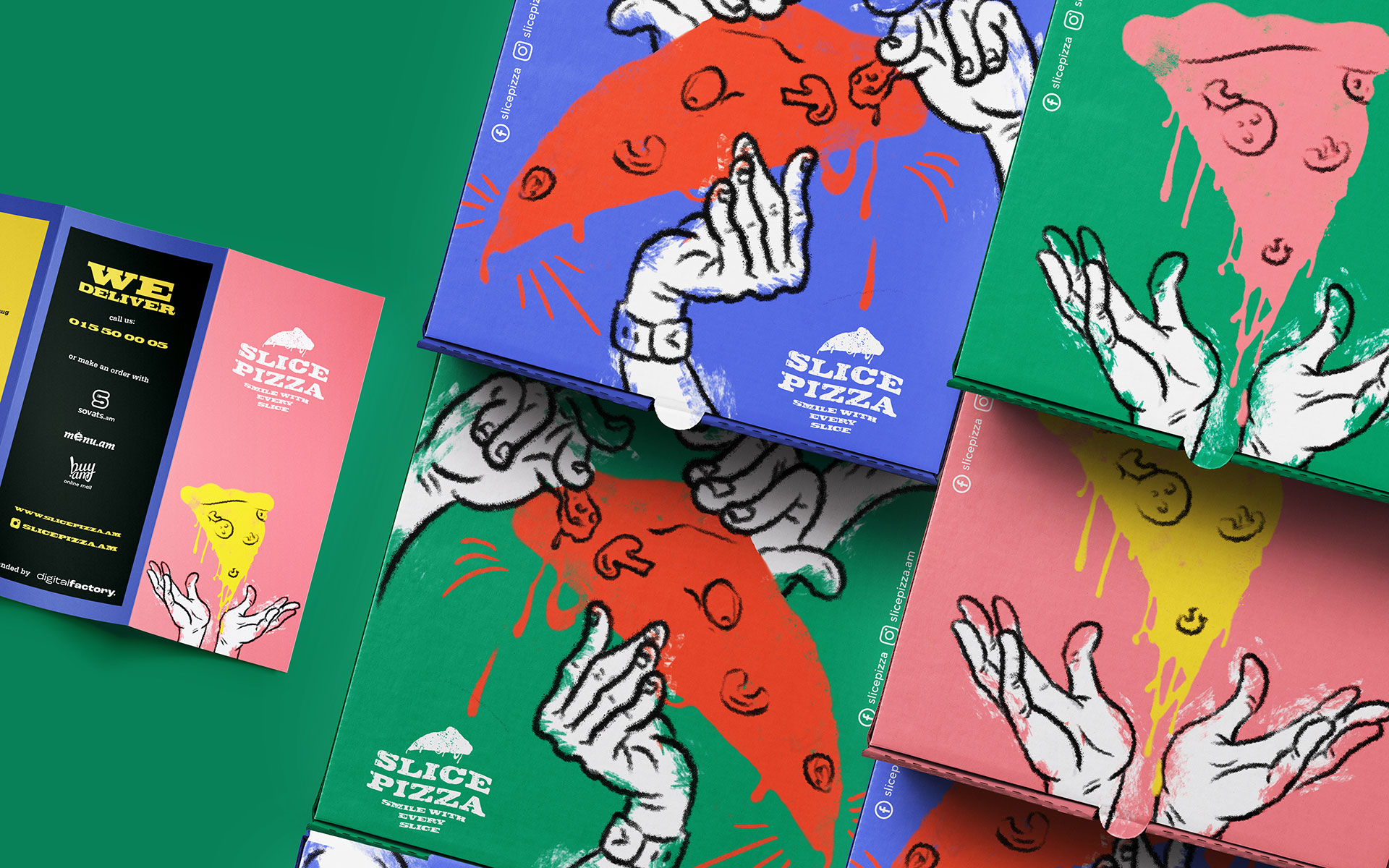 Digital Factory Creates Slice Pizza Restaurant Branding