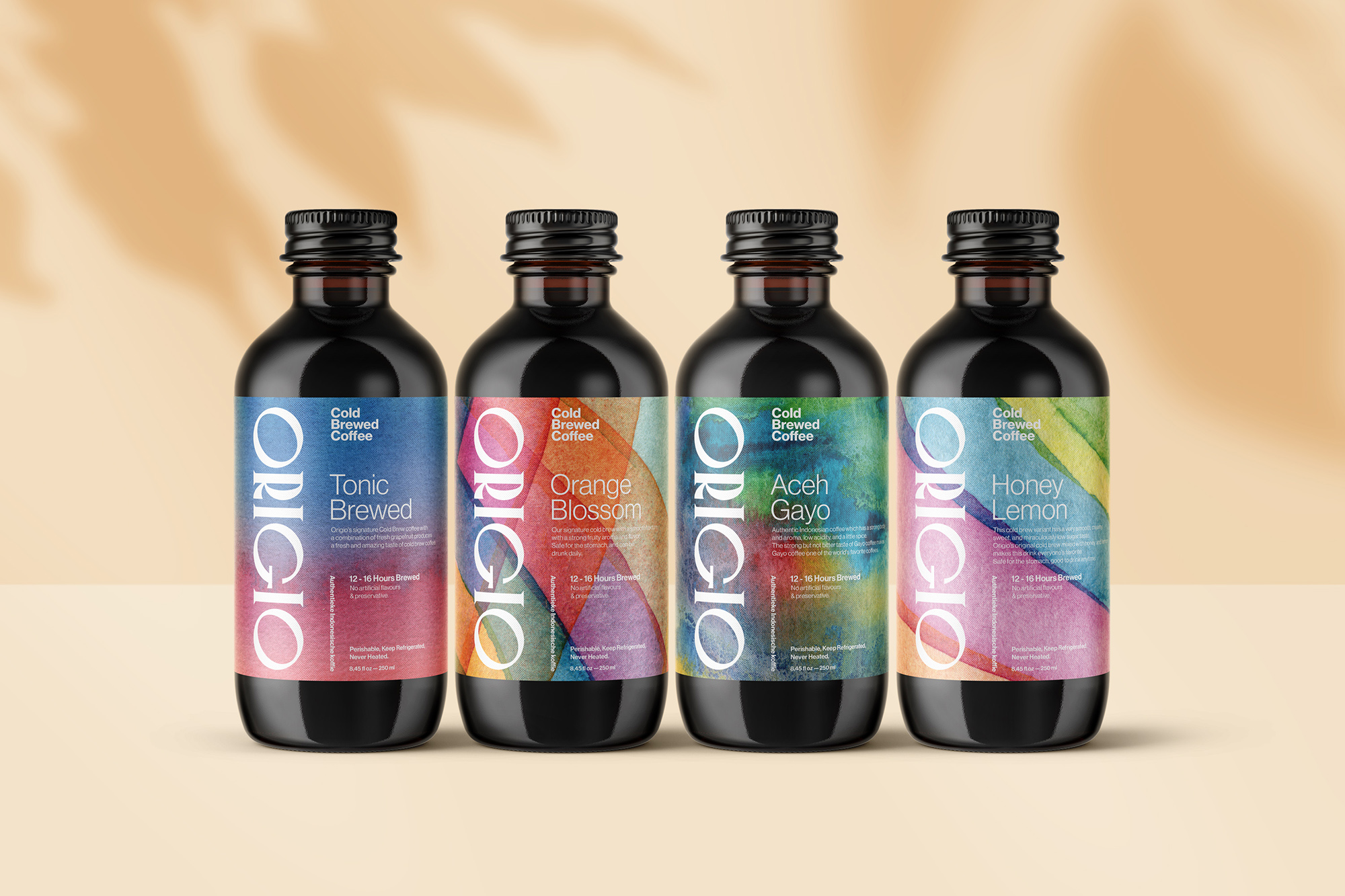 Widarto Impact Create Simplicity and Abstract Labels for Origo Cold Brew