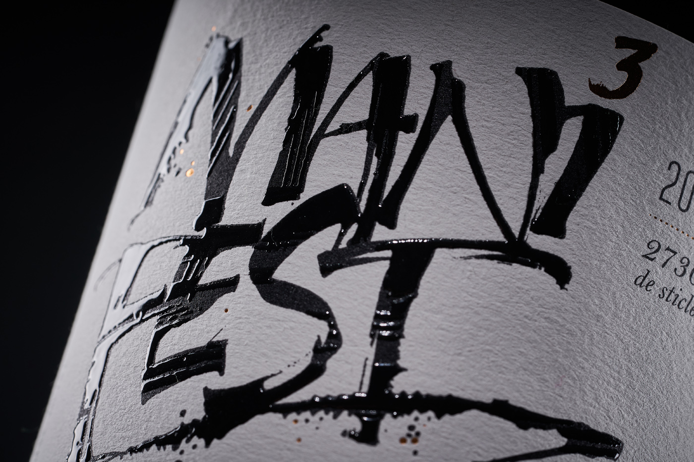 Collaboration Wine Label Design for Manifest Created by 43oz Design Studio